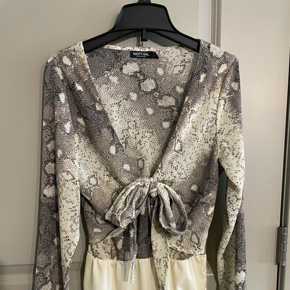 Nastygal snakeskin bodysuit